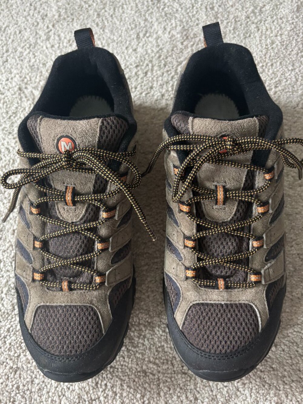 Merrell J06011 Men's Moab 2 Vent Hiking Shoe, Walnut, 10—NO INSOLES